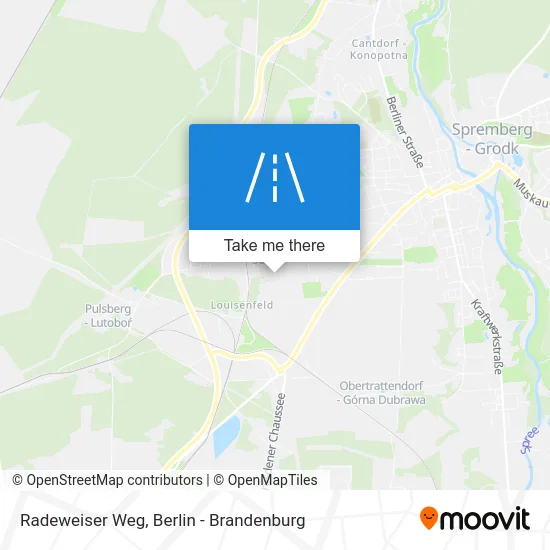 Radeweiser Weg map