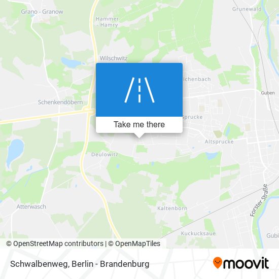 Schwalbenweg map