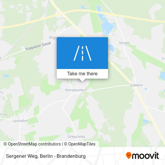 Sergener Weg map