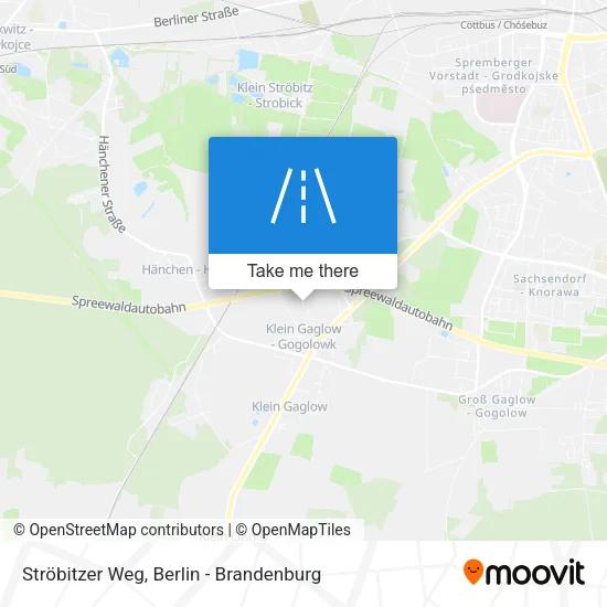 Карта Ströbitzer Weg