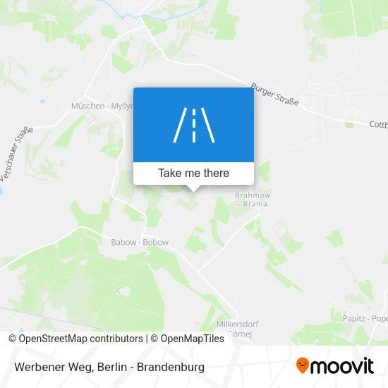 Карта Werbener Weg