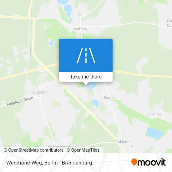 Карта Werchone-Weg