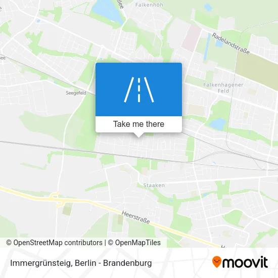 Карта Immergrünsteig