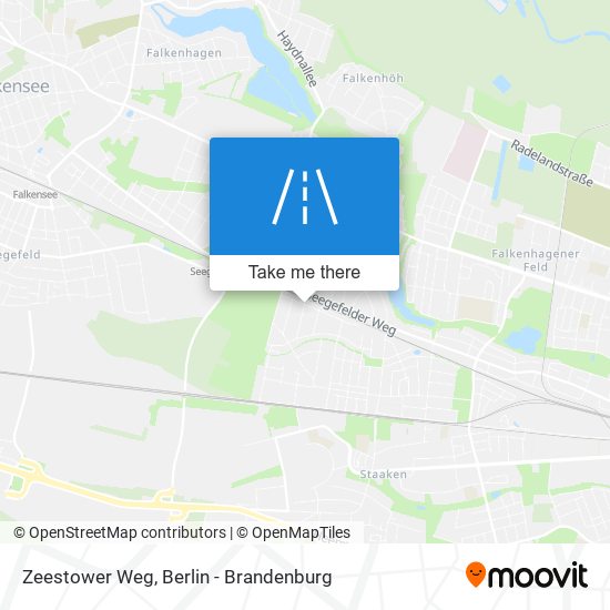 Zeestower Weg map