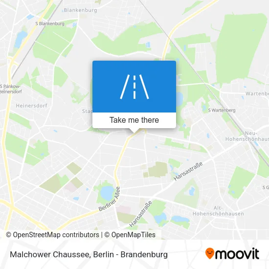 Карта Malchower Chaussee