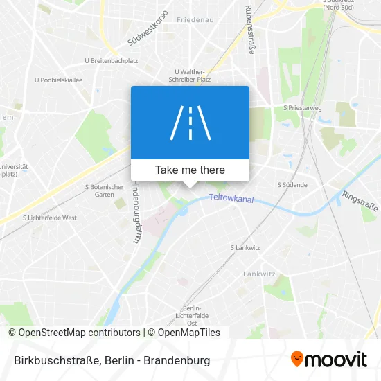 Карта Birkbuschstraße