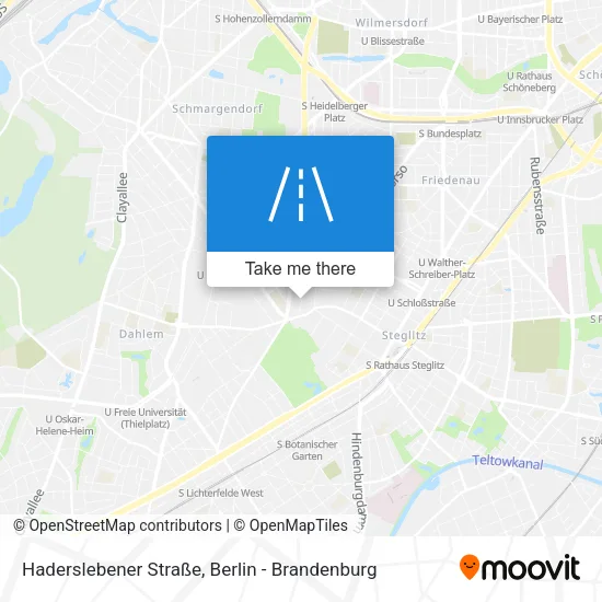 Карта Haderslebener Straße