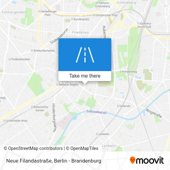 Карта Neue Filandastraße