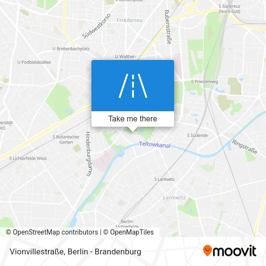 Карта Vionvillestraße