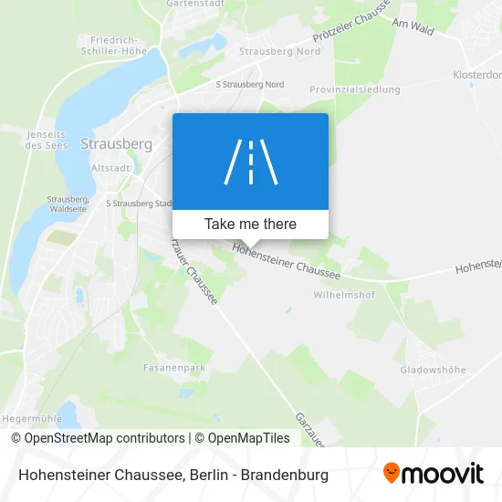 Hohensteiner Chaussee map