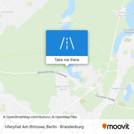 Uferpfad Am Bötzsee map