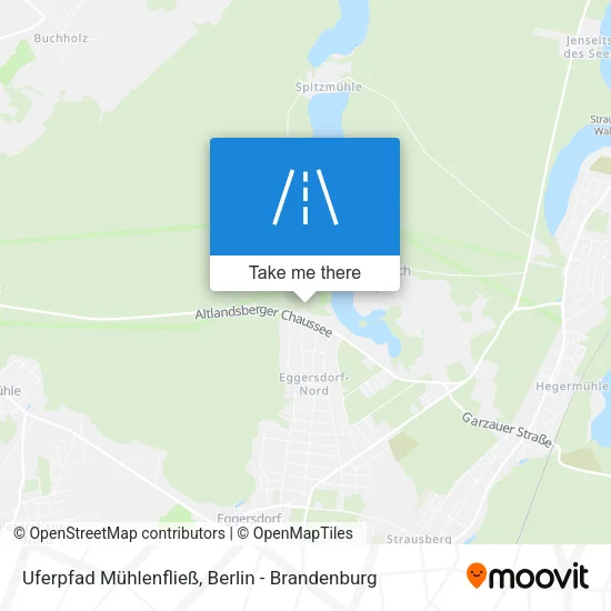 Карта Uferpfad Mühlenfließ