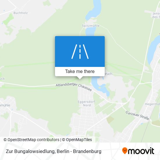 Zur Bungalowsiedlung map