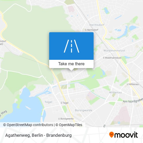 Agathenweg map