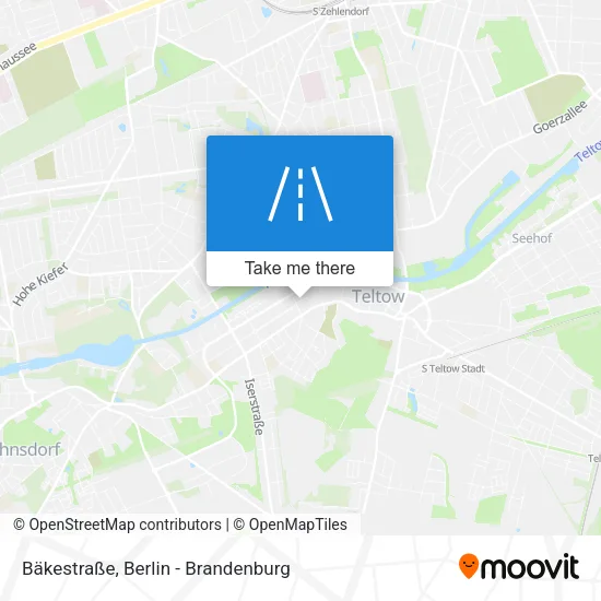 Карта Bäkestraße