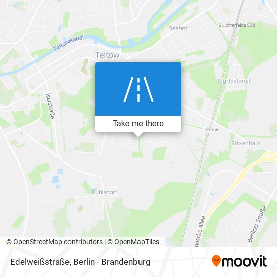 Карта Edelweißstraße