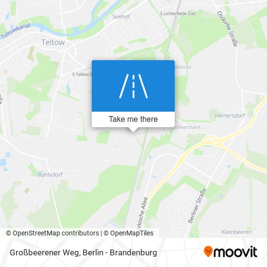 Карта Großbeerener Weg