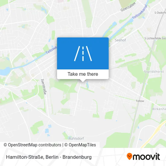 Карта Hamilton-Straße