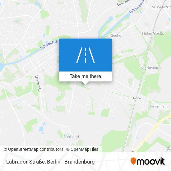 Labrador-Straße map