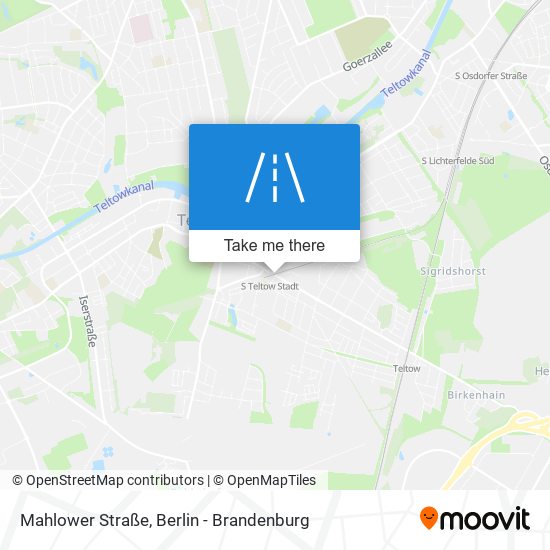 Карта Mahlower Straße