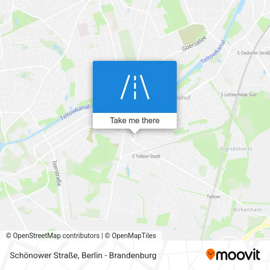 Карта Schönower Straße