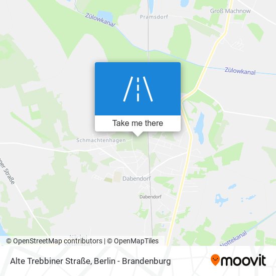 Alte Trebbiner Straße map