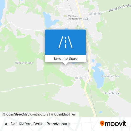 An Den Kiefern map