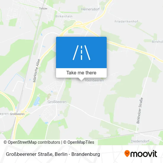 Карта Großbeerener Straße