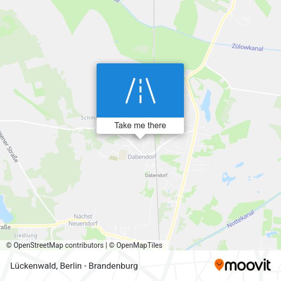 Lückenwald map