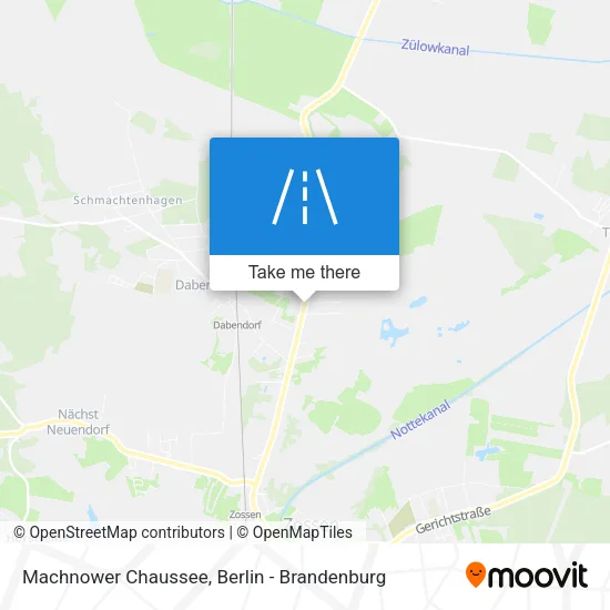 Карта Machnower Chaussee