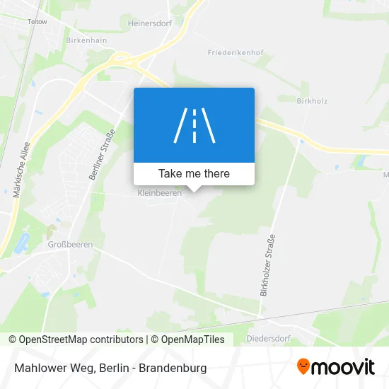 Mahlower Weg map