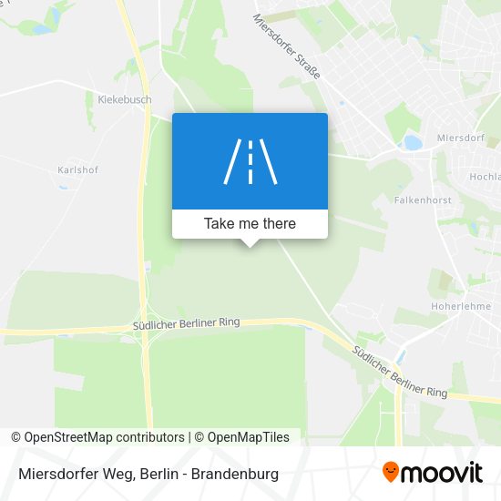 Miersdorfer Weg map