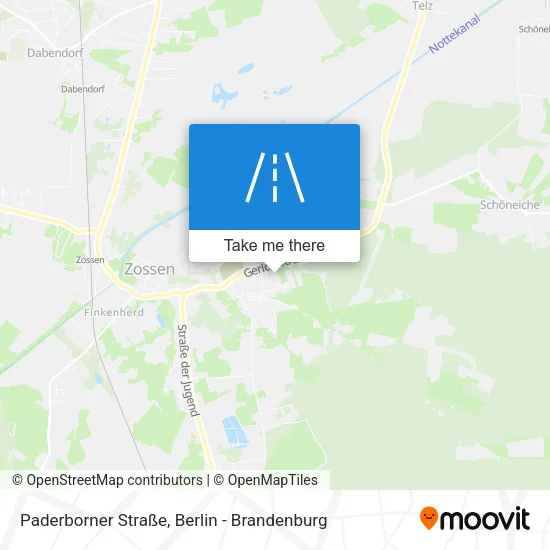 Карта Paderborner Straße