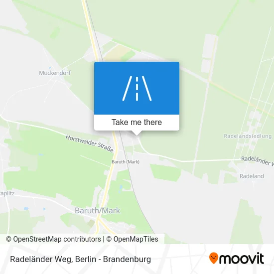 Radeländer Weg map