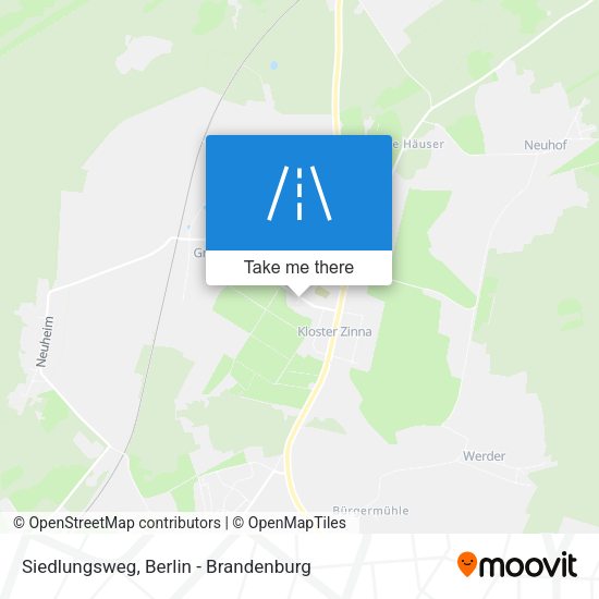 Siedlungsweg map
