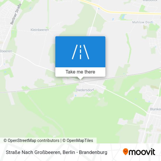 Straße Nach Großbeeren map