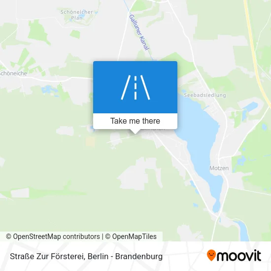Карта Straße Zur Försterei