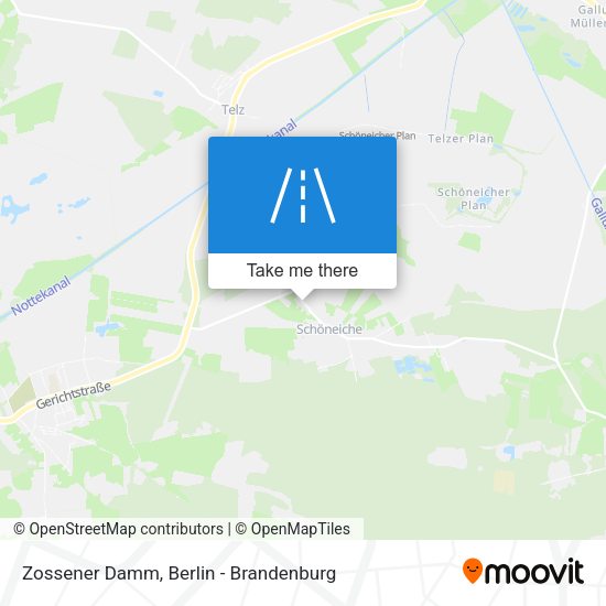 Zossener Damm map