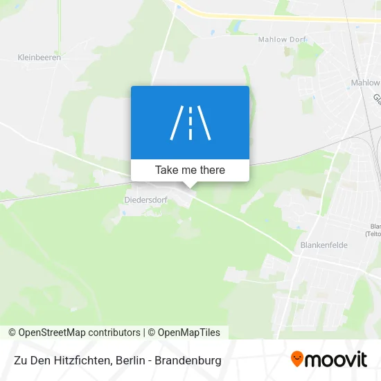 Карта Zu Den Hitzfichten