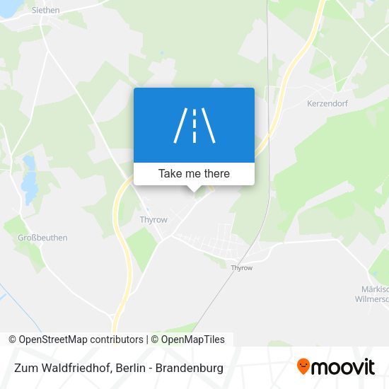 Zum Waldfriedhof map