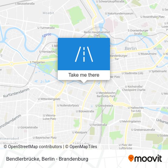 Bendlerbrücke map