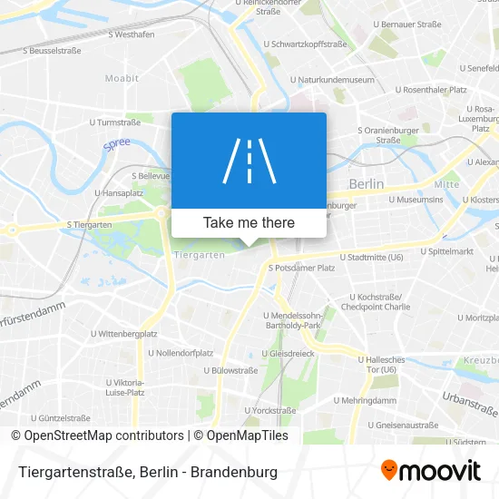 Карта Tiergartenstraße