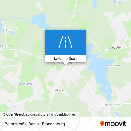 Betonstraße map