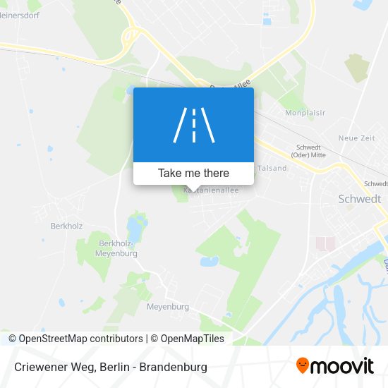 Criewener Weg map