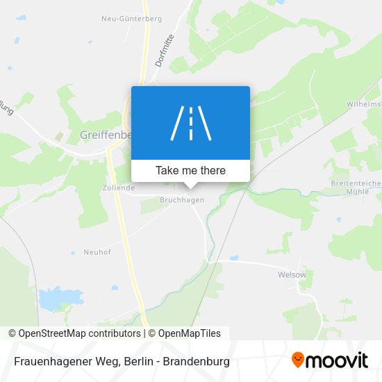 Frauenhagener Weg map