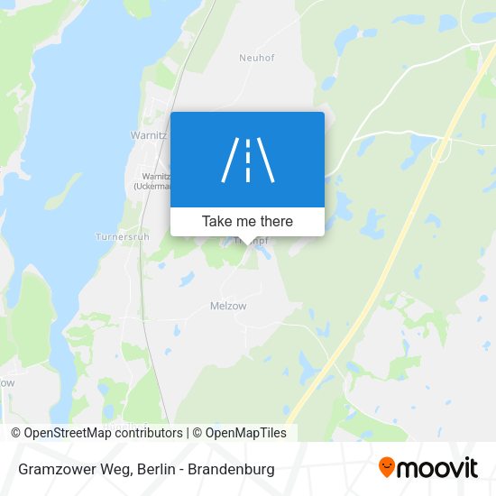 Gramzower Weg map