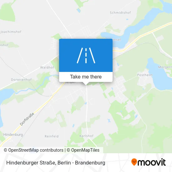 Карта Hindenburger Straße
