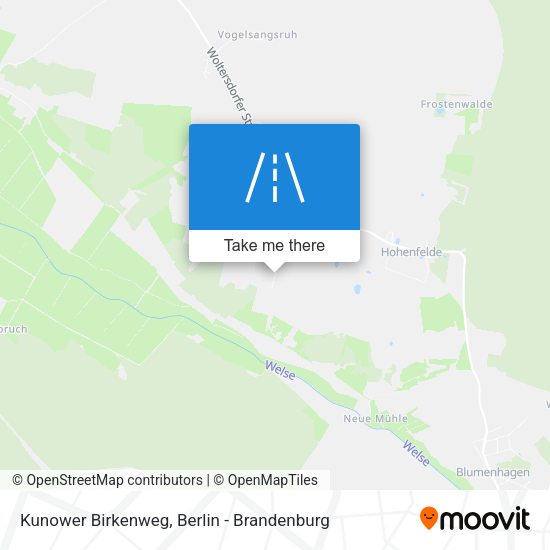Kunower Birkenweg map