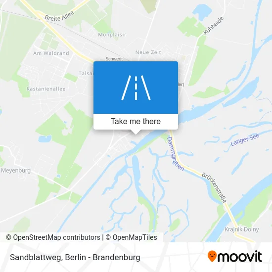 Sandblattweg map
