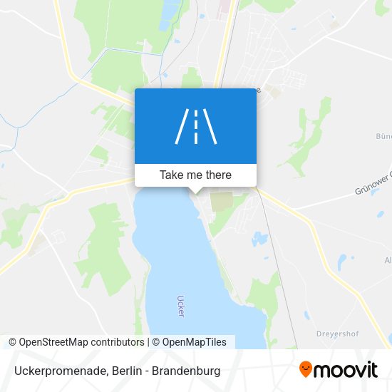 Uckerpromenade map